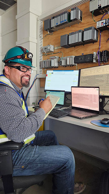 Charlie Garcia is an intern at Bagdad studying Automated Industrial Technology with the assistance of the company’s Guarantee Your Future with Freeport scholarship program.