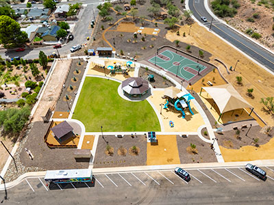 The park incorporates an environmentally friendly design with attractions themed around science, technology, engineering, arts and math.