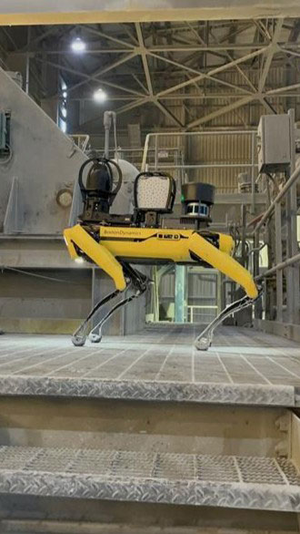 Bagdad is testing a four-legged robot to conduct equipment inspections and identify signs of potential failure.
